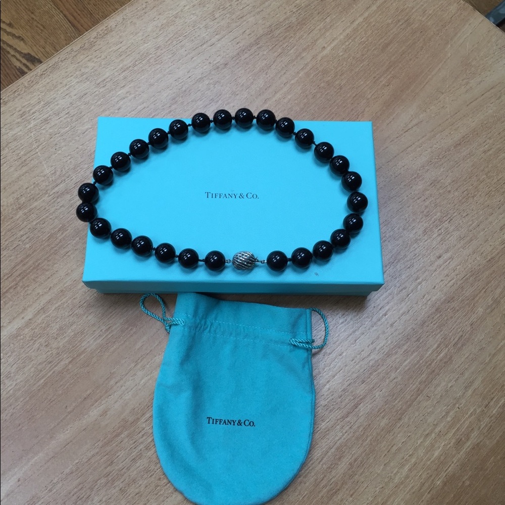 Tiffany and Co- Rare oversized onyx necklace